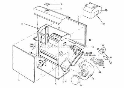 Page A Diagram and Parts List for  Heat Wagon Heater